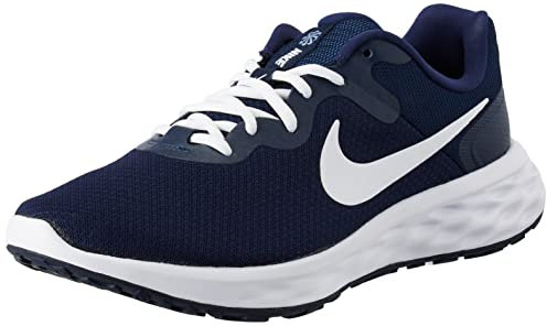 Nike Revolution 6 Straßenlaufschuh für Herren, Midnight Navy/White-Obsidian-Ashen Slate, DC3728-401, 45.5 EU (11.5 US)