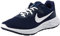 Nike Revolution 6 Straßenlaufschuh für Herren, Midnight Navy/White-Obsidian-Ashen Slate, DC3728-401, 45.5 EU (11.5 US)