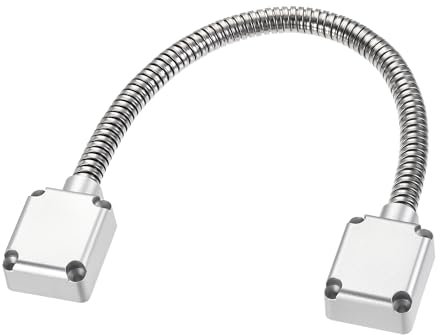 sourcing map Flexible Door Loop Wire Protection Sleeving with Ends 400mm x 9.5mm