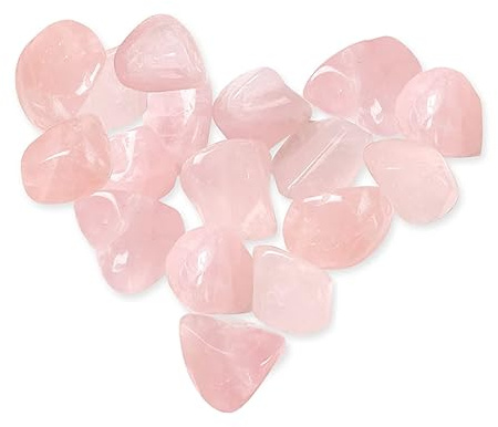 Natural Polished Rose Quartz Crystals Pink Rose Quartz Crystal Tumbled Stones Crystal Chip Rose Quartz Stones Bulk Crystals and Gemstones for Jewelry Making, Wicca, Reiki Healing Crystals | Polished bulk pink crystal chips. These genuine rose quartz stones suit jewelry‑making, Wicca and Reiki‑healing purposes