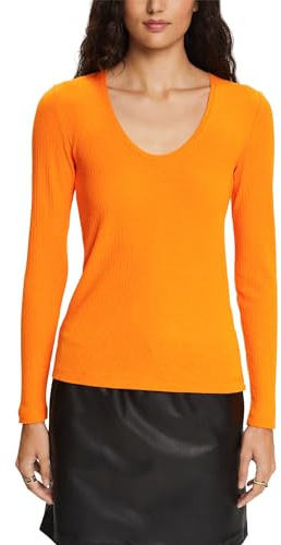 ESPRIT 103EE1K314, Camiseta Mujer, 830/GOLDEN Orange,