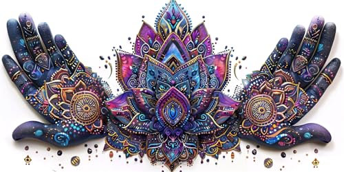 Mandala Malen Nach Zahlen Erwachsene Groß 30x60cm, Malen Nach Zahlen abstrakt, Kreativ Set für Erwachsene, DIY Handgemalt Ölgemälde Leinwand Kit mit 3 Set Pinseln Acrylfarben, Home Dekor, Rahmenlos