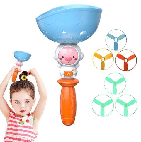 Ilumine los platillos voladores,Juguete Interactivo Brillante para Gatos - Lanzador de Disco Giratorio y Brillante, Juguetes de Interior y Exterior, Regalo de Fiesta de Disco para Actividades