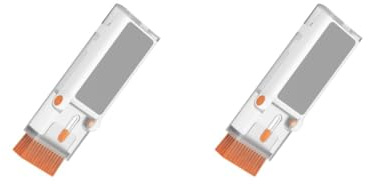 2 set laptop rengöringsset dammborste tangentbordsrengöring set för kameralins telefon PC orange