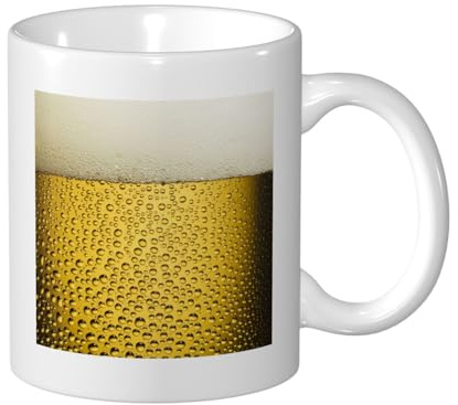 YXDVPALNE Ice Cold Beer Design, Ceramic Cup Ceramics Mug Tea Cup Coffee Mugs 330 ml