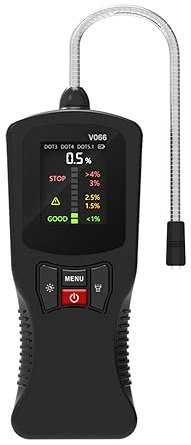 XFUYI Tester del Liquido dei Freni Tester Digitale del Liquido dei Freni per Auto Adatto per DOT4 DOT5.1 Controllo accurato dell'olio Suono Luce Allarme