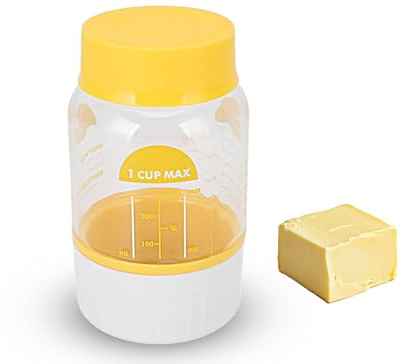 Butter Maker, Manual Butter Churner, Plastic Homemade Separator Making Bottle for Cooking Baking, Dishwasher & Easy Maintenance