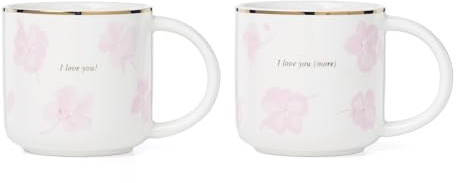 kate spade new york Spring Pansies Mugs, Set of 2