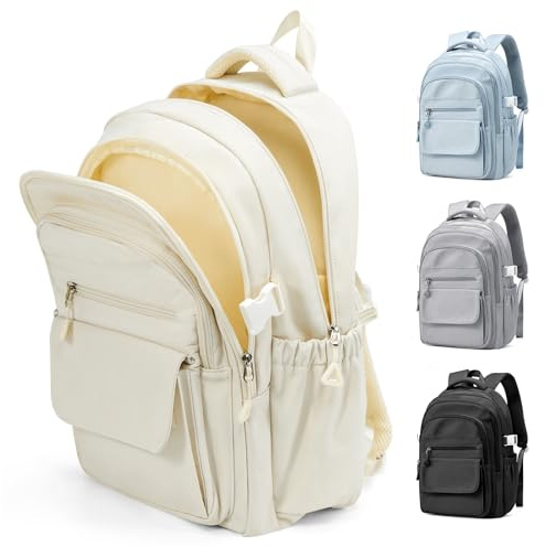 Lendolk Sac College Fille Garcon Adolescente Leger, Cartables Loisir Multipoches, Sac à Dos Femme Homme,Sacs à Dos Ordinateur 14 Pouces etanche,Sac Ecole Pour L'université