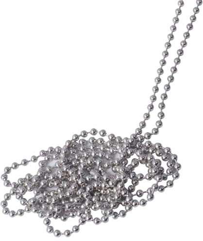 Lubentra 3 Meter Stainless Steel Roller Blind Chain – 4.5mm Metal Bead Chain, Durable Roller Blind Cord for Replacing or Upgrading Window Blinds