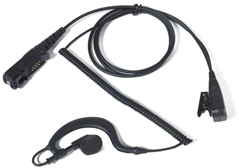 UAYESOK G-Shape Multi-pin Radio Earpiece Compatible with Motorola, Security Walkie Talkie Headset with Microphone PTT for Motorola DP2000 DP2400 DP2600 DP3441e DP3661 XPR3300e XPR3500 XiR P6600