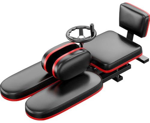 Leg Stretcher, 0-210°Adjustable Split Machine, Heavy Duty Steel Frame Equipment Splits Machine with Mute Roller & Mute Rollereg, Stretching Training Machine for Relieving Leg Muscle, Home Gym