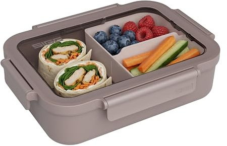 Sigg Nimo L Dusk Lunch Box, Feather-Light Lunch Box, 2-in-1, BPA-Free, Pink, 1 L
