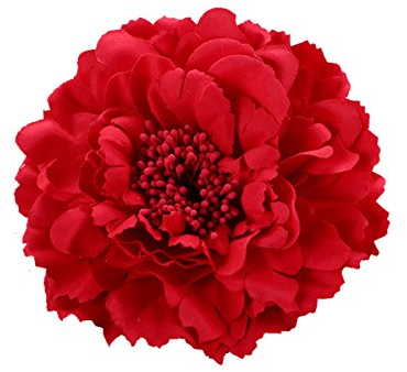 Butterme Multicolor Chiffon Blumen Blütenblatt Haar Clip Bogen Clip Barrettes Zubehör Alligator Clip Mädchen Headwear Kopfschmuck Blume Bogen Hairclip (Rot)