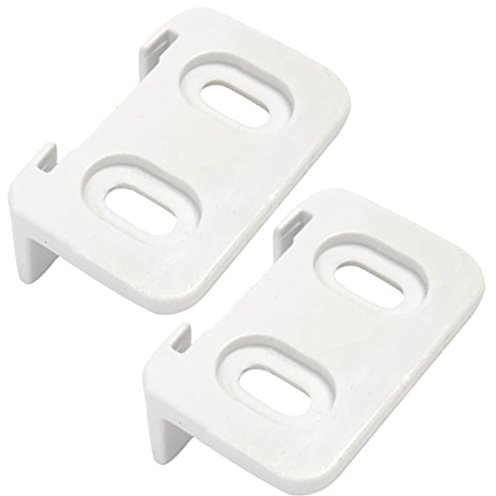 Spares2go coulissante Charnière de porte Guide coulissant pour supports de fixation pour réfrigérateur congélateur Blomberg (lot de 2)