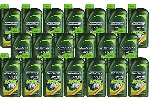 20x1 Liter FANFARO M-2T Universal 2-Takt API TC Motorrädöl Zweitakt Motoröl Öl