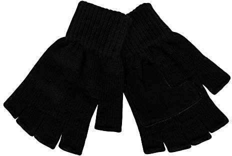 MARLED KNIT FINGERLESS GLOVE