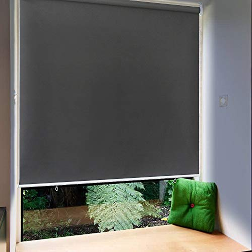 HENGMEI Vertikal markis för balkonger, utomhus, balkong, terrass, antracit, 140 x 140 cm