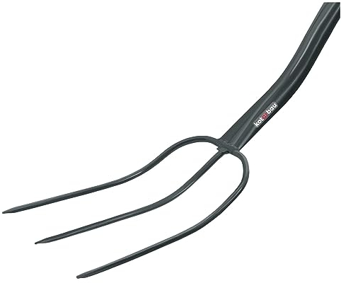 KOTARBAU® Forcone a 3 denti 124 cm da Giardino con Manico in Metallo Economico
