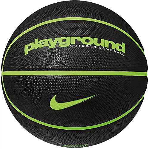 Nike Everyday Playground 8P Basketball aus Gummi und Kunstleder in der Farbe Black-Volt-Volt, Größe: 5, N.100.4498.085.05