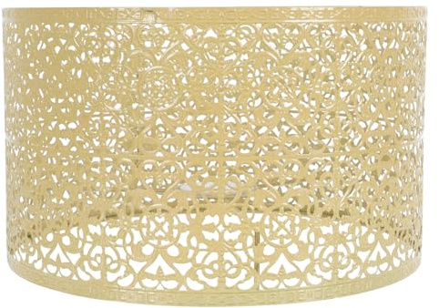 Luxshiny Stehlampe Lampenschirm Metall Lampenschirm Vintage E27 E14 Tischlampe Wandlampe Wandleuchte Pendelleuchte Kronleuchter Deckenleuchte Schirm für Schlafzimmer Wohnzimmer Deko Gold