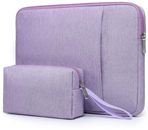 HYZUO 15-16 Zoll Laptophülle Tasche Set für MacBook Pro 16 M5/M4/M3/M2/M1 Pro/Max A3428 A3429 2026-2019, 15 Surface Book, Schutzhülle für 15 15,6 HP Dell Lenovo Asus Acer Samsung, Flieder Lila