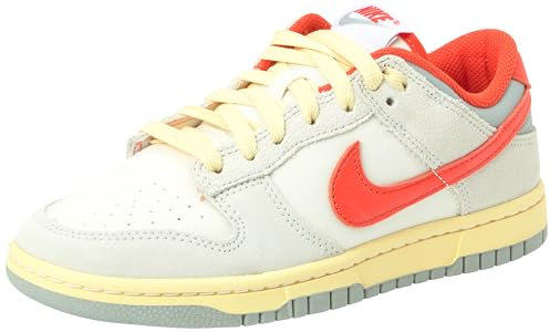 Nike Dunk Low, Sneaker Uomo, Sail Picante Red Photon Dust, 39 EU