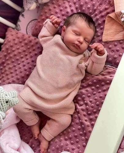 Anano 20 Zoll Vollsilikon Baby Puppe wasserdichte Newborn Baby Puppe Echt Aussieht Säugling Vollsilikon Reborn Babypuppen Lebensecht Puppen Junge Für Kinder 3+