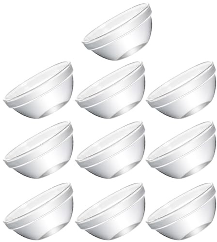 Amosfun Petits Bols en Verre Ronds 10 Pièces 45ml pour Pudding | Surface Lisse, Design Simple et Élégant, Adaptés au Service du Dessert Préparations Alimentaires
