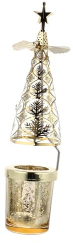 Garneck 1stück Weihnachtsbaum Kerzenhalter Aus Kreatives Weihnachtsdekor Für Festliche Anlässe Goldfarben Stabil Und Langlebig Für Weihnachtsfeiern Und Tischdekoration