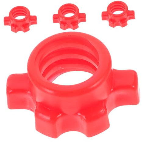 Toddmomy 4pcs Barbell Screw Nut Secure Dumbbell Lock Collars for Weightlifting Easy Installation Compatibility for Home