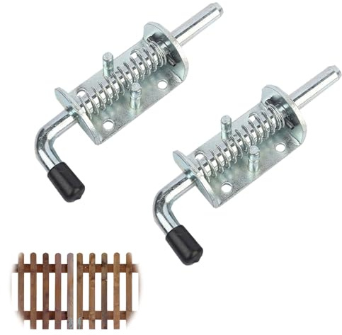 2 pièces de verrou de porte à ressort, verrou de porte en acier inoxydable 304, verrou coulissant, verrou de porte avec ressort, serrure de verrouillat, verrou de porte pour portes de cabanon, portes | verrou coulissant, verrou de porte avec ressort,serrure de verrouillat,verrou de porte pour portes de cabanon,portes(1 pièce)