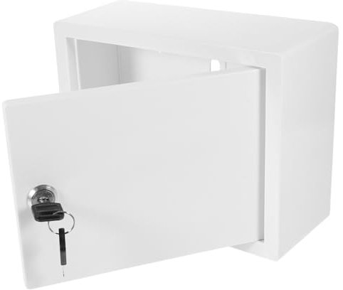 HOMSFOU Wandmontierte Briefkastenbox Mit Schloss Für Milchflaschen Und Post Aus Hochwertigem Material Vielseitig Einsetzbar Dekorativ Und Sicher Für Außenbereich