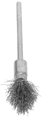 VALICLUD Brosse Métallique Rotative pour Perceuse Tige Longue Acier Résistant Tête Fine Brosse de Nettoyage et Polissage pour Zones Difficiles D’Accès