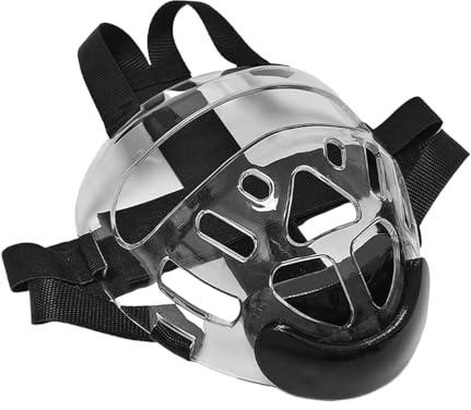 Kampfhelm – Schutzvisier, transparenter Sportschutz, verstellbarer leichter Helm mit stoßfester Funktion, zuverlässige Trainingsausrüstung für Boxen, Karate, E