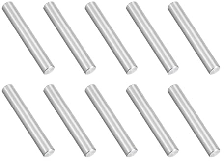 PATIKIL 10 Pz Perni Cilindrici In Acciaio Inox 316 Marine Grade 5mm x 40mm | Aste Tonde Metalliche, Aste Per Guide Lineari, Alberi Solidi Barre Piene, Per Pioli Supporto Scaffali Ingranaggi