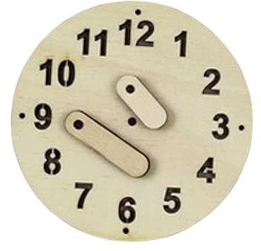 Pegciuho Kreatives Holzspielzeug für Die Kleinsten, Runde Uhr