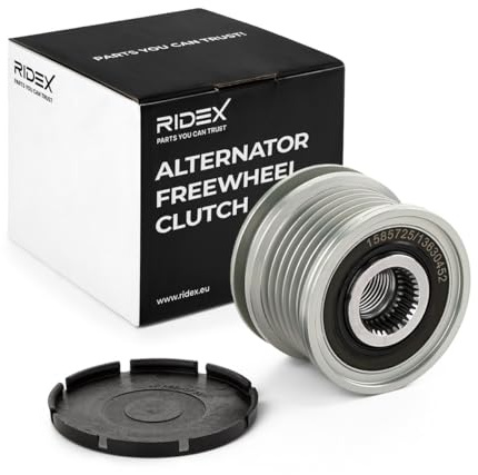 RIDEX Generatorfreilauf Riemenscheibe Lichtmaschine Ø49,40mm 3H903023MV 95860312101 3G903119B Kompatibel mit VW Golf 7 Schrägheck 5G1, BQ1, BE1, BE2 Golf 5 Schrägheck 1K1 POLO 9N, AUDI