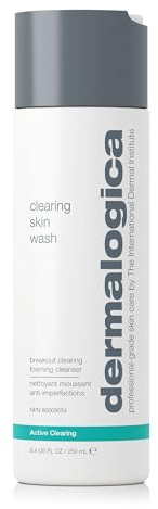 Dermalogica Clearing Skin Wash (8.4 Fl Oz) Anti-Aging Acne Face Wash - Natural Breakout Clearing Foam with Salicylic Acid and Tea Tree Oil