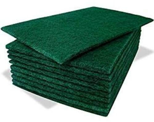 50 Large 6 x 9 Heavy Duty Industrial Catering Green Scouring Pads