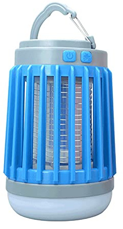 Funthy Elektrische Mückenvernichter, tragbare Camping-Taschenlampe, LED, Solar-Mückenvernichter mit UV-Licht, tötet Fliegen, Mücken, Insekten, Fliegen, Fliegen, Insekten und Motten für Haus, Camping