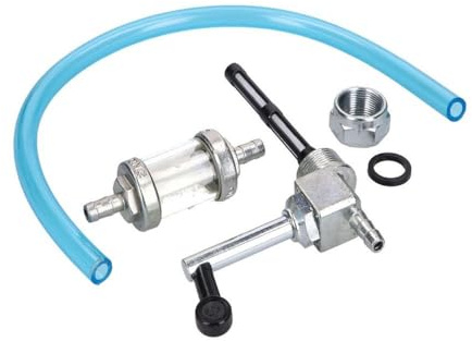 2EXTREME Benzinhahn, Benzinschlauch und Benzinfilter kompatibel für Simson S50, S51, S70, MZ ETZ, TS, ES