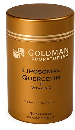 Liposomal Quercetin - Goldman Laboratories - 30 gélules végétales avec vitamine C - Antioxydant - Anti-inflammation - Immunité