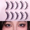 5 Paires Faux Cils Naturel 3D Faux Cil Artificiels Look Naturel Faux Cils Individuel Cils Auto-adhésifs Réutilisables 15mm Fake Lashes Eyelashes Waterproof Faux Cils Effet Extension (Noir)