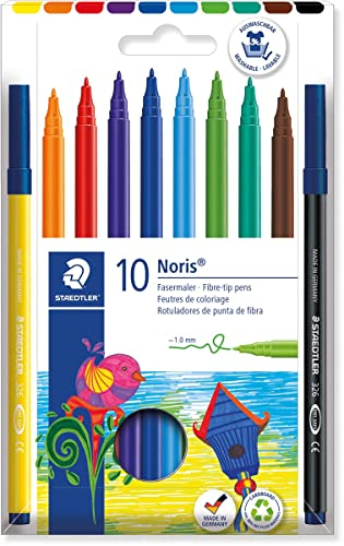 STAEDTLER Noris 326 Filzstift-Set, mehrfarbig, 10 Stück