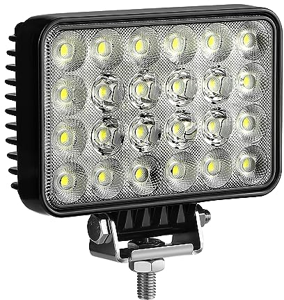 antom LED Arbeitsscheinwerfer 9-36V 5“ scheinwerfer IP68 Wasserdicht Rückfahrscheinwerfer [Erweitert] 72W für SUV Traktor Bagger Traktoren Schlepper