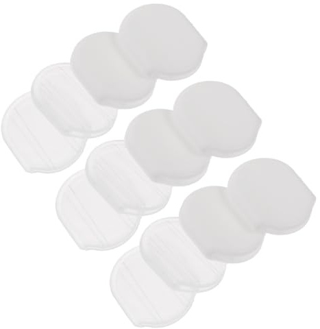 SEWOART Ohrclip Pad Ohrklemmenzubehör Ovale Schmerzsichere Transparente Ohrpolster Für Ohrclips 40 Stück Große rutschfeste Matte Für Alltag Und Schlaf