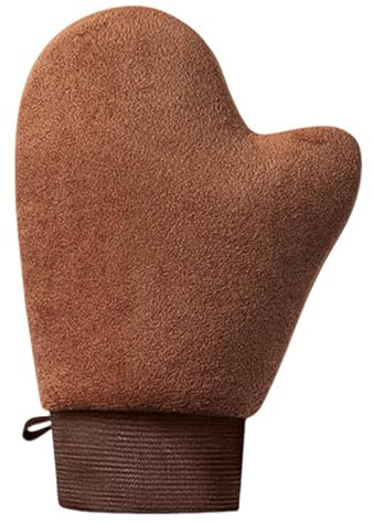 Guanto Autoabbronzante Riutilizzabile in Velluto - Applicatore su Entrambi i Lati per Mousse, Spray e Lozione Abbronzante