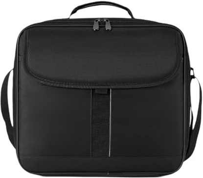 BaotyJie Custodia per proiettore Borsa portaoggetti per proiettore, Grande capacità in Poliestere Universale Robusta Nera Tracolla Regolabile Borsa Organizer