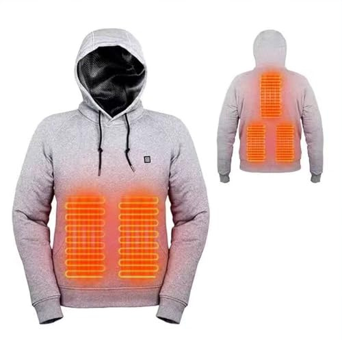 Women's Heated Hoodie UK Sale Clearance, Electric Heated Sweatshirt with 5 Heating Zones Ladies Heated Pullover 3 Adjustable Temperature Thermal Heating Jumper Heated Hoody Clothing Gifts for Her